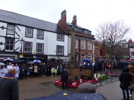 President Jim Corry lays the wreath!!